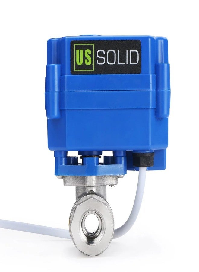U.S. Solid Motorized Ball Valve- 1/4" Stainless Steel Ball Valve with Full Port, 9-24V AC/DC and 2 Wire Auto Return Setup - Image 2